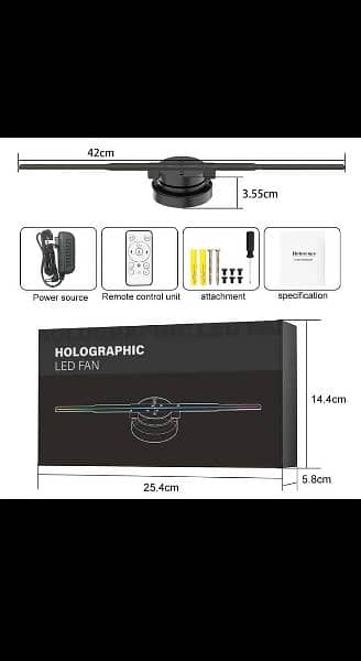 3D Hologram Fan Wifi App Control 2