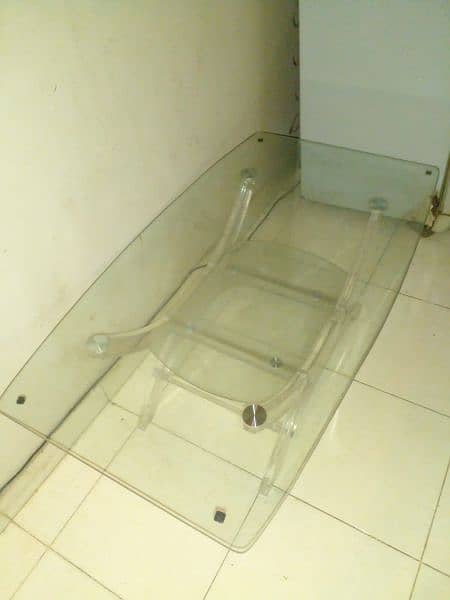 Brand New Imported centre table for sell 10/10 dual glass Transparent 0