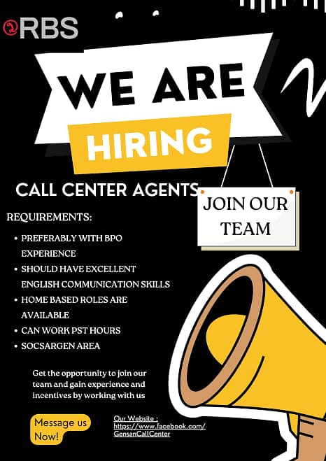 Call center agents required (females preferred) 0