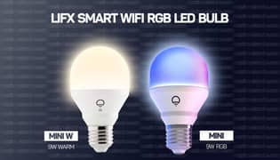 Lifx smart wifi RGB Led bulb 9w mini and warm