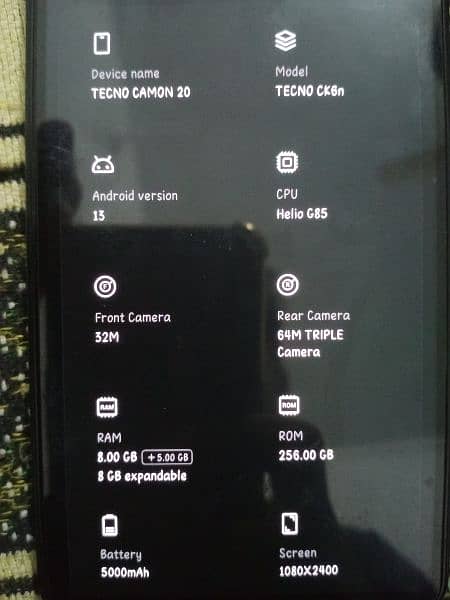 Tecno camon 20 5