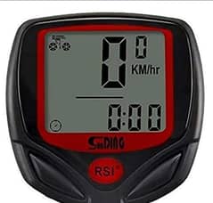 Bicycle speedometer with LCD