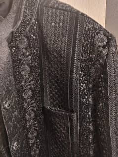 Brand new sherwani in black colour size large used just 4,5 hours