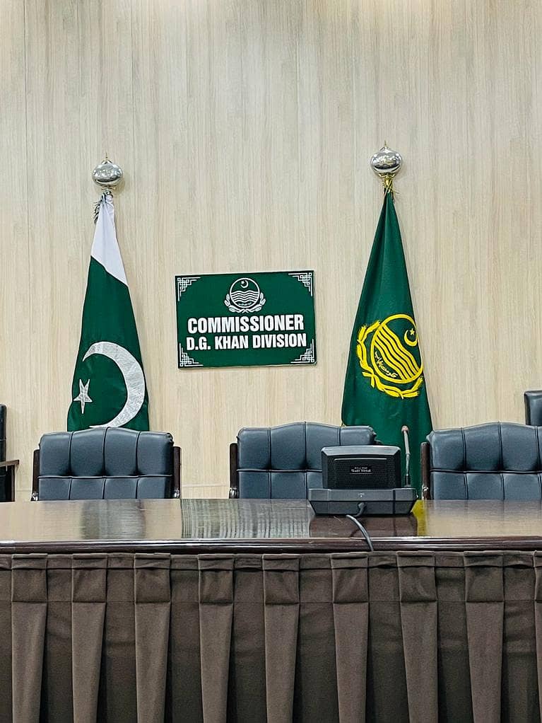 Vip punjab government Flag with floor Stand for commissioner Office 11