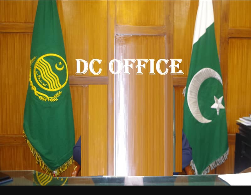 Vip punjab government Flag with floor Stand for commissioner Office 7