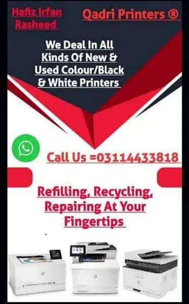 hp printer color n Black n white repairing center 0