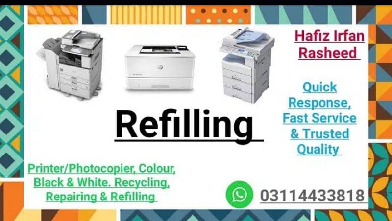 HP laserjet printer toner refill service 03114433818 1