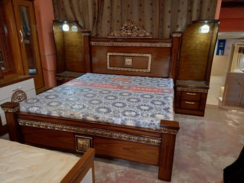 new 4 pice bed room ,Ghar k furniture ke repairing karte Ha03218929629 1