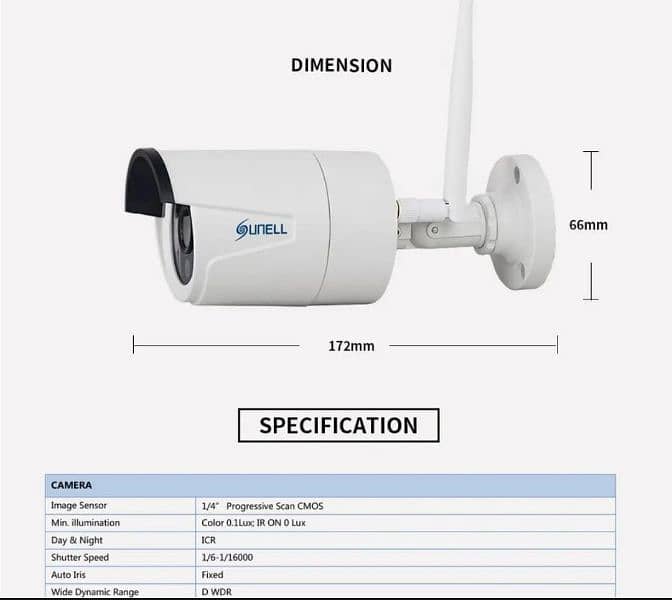 WIFI CCTV Security System 720p IP Camera Kit Outdoor Indoor Night K14W 4