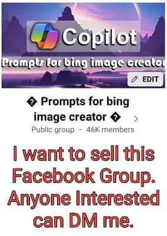 Facebook Group For Sale