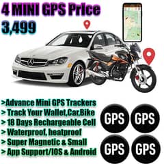 4 MINI ADVANCED GPS TRACKERS
