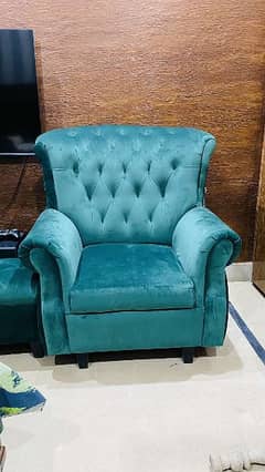 2 seater Sofa Chairs with table slightly used for sale
