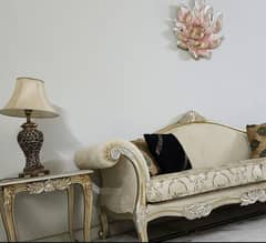 7 Seater French Sofa Set with complete table set for Sale in Islamabad