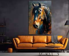 abstract horse painting
