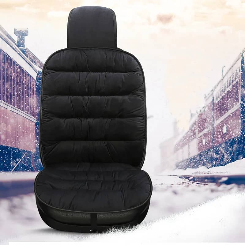 Pack of 2 Pcs Original Winter Warm Cushion Velvet Car Seat Cover 4