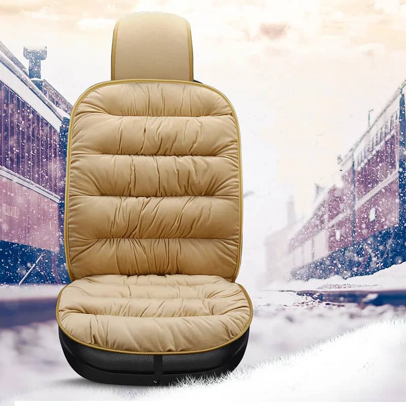 Pack of 2 Pcs Original Winter Warm Cushion Velvet Car Seat Cover 6