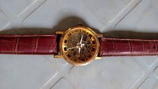 Rolex Skeleton Golden Watch