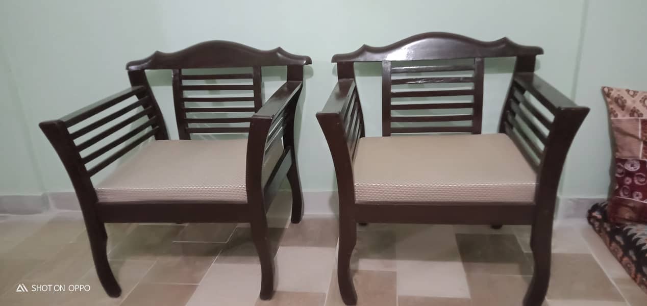 Wooden Sofa Set 2