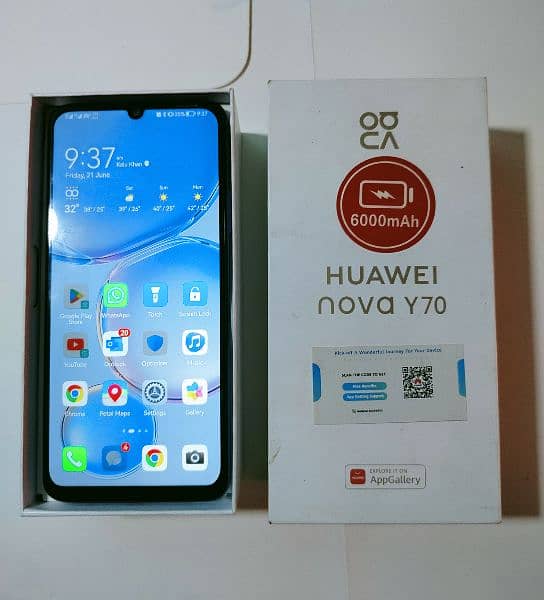 Huawei nova y70 (4+128)  6000 mah battery 1