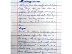Handwriting assigment work