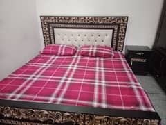 Double Bed with 2 Side Tables. .