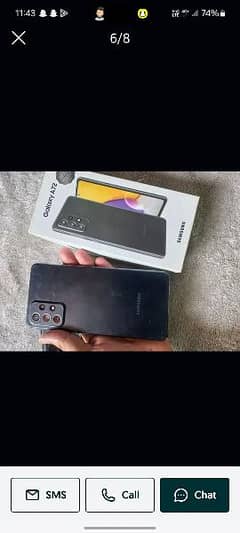 Samsung a72 black with ime match box