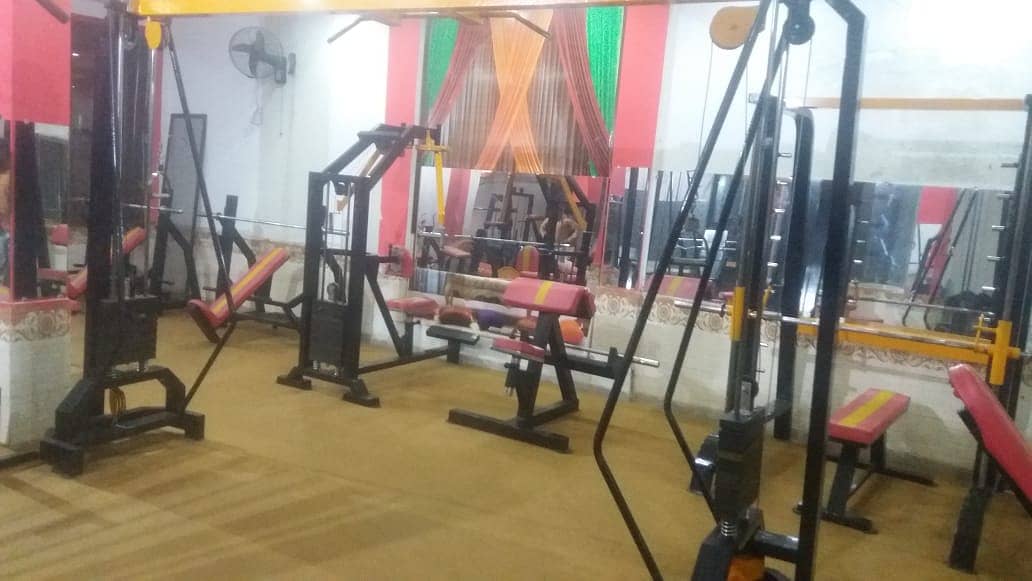 Gym for sale 1,000,000 rent 25,000/- 2