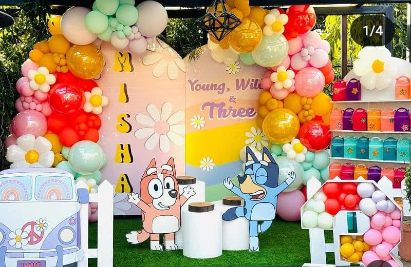 Birthday party planner event decoration balloons Magic show puppet 8