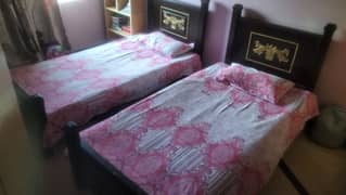 02 single bed with mattress