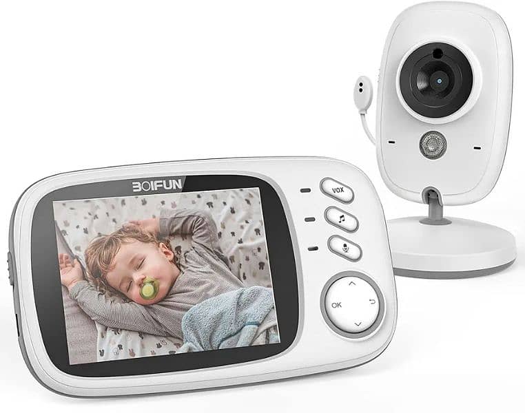Boifun vedio baby monitor zoom rotatable sound detection 0