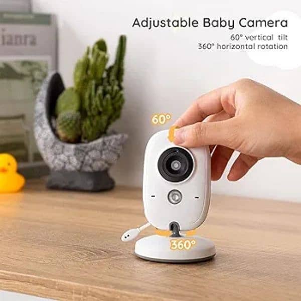 Boifun vedio baby monitor zoom rotatable sound detection 5