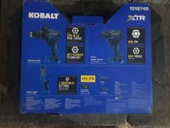 Kobalt 24 volt cordless tool kit