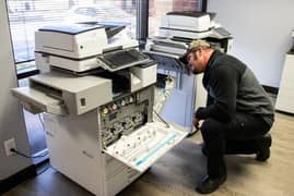 All types photocopy machines and printers services.