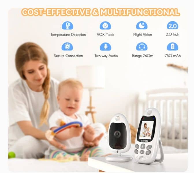 Brand new Vedio Baby monitor with all features towway temperature vox 2