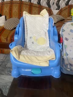 baby cot and bath  chair , bather