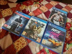 Ps4 or ps4 pro ps5 cds Uncharted 4 Nfs heat
