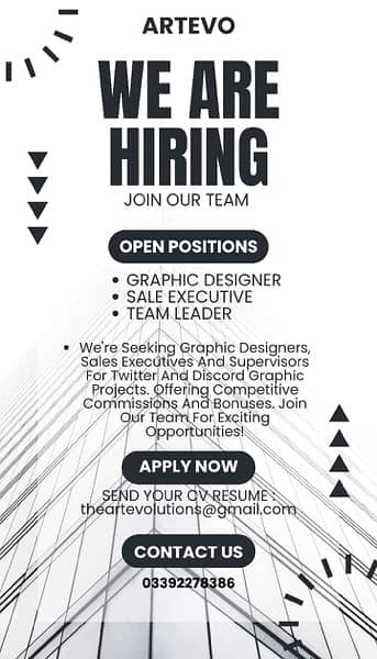 WE ARE HIRING  ( Join Our Team ) 0