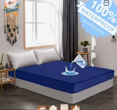 COTTON PLAIN DOUBLE WATER PROOF BED SHEET (FREE HOME DELIVERY)