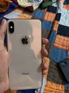 iphone xs max golden with box and charger pta approve