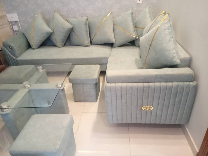 Branded Sofa Set with dining table set# 03302459225 1