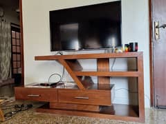 TV Console, walnut wood