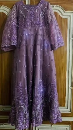 Purple Maxi | Party Wear Maxi | Tail Maxi (ONE TIME USED)