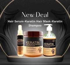 Kertain Shampoo +Kertain Hair Mask +Kertain Serum 3 Pcs Deal