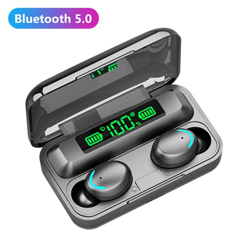 F9-5C TWS LED Digital Display Bluetooth 5.0 Wireless Earphones Sports 1