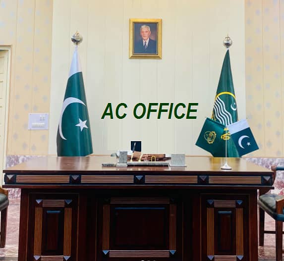 Pakistan Flag , Punjab Government flag with Floor Stand for Office 7