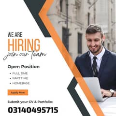 part time and full time jobs are available