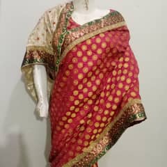only one time used beautiful bnarsi sari