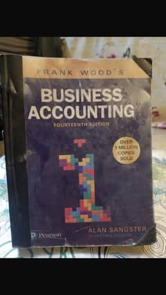BUSINESS Accounting book BY Frank wood O'LEVEL