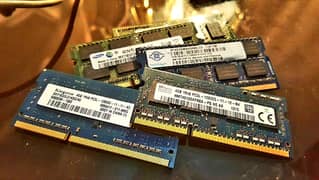 4GB RAM 8GB DDR3 DDr4 - 128GB - 256GB - 500GB  - 1TB HARD DRIVE - SSD