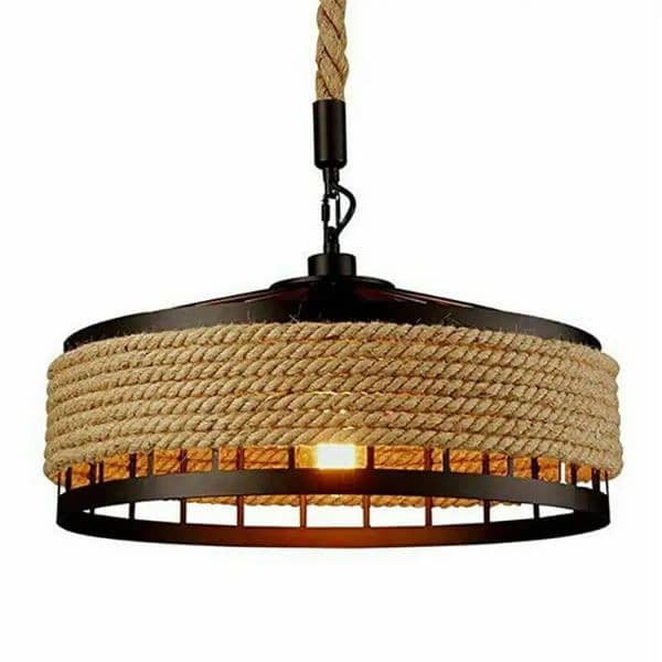 Hanging Light, Hanging Pendant with rope 0